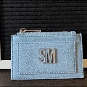 Light Blue Leather Card Holder